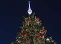 Fake Christmas tree row has fir flying