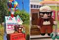 Disney fan makes impressive crocheted balloon house from Up