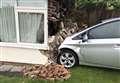 Car crashes into bungalow