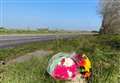 Flowers left after crash tragedy