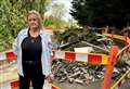 Road blocked as ‘two tonnes’ of asbestos dumped