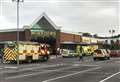 Emergency services at supermarket 