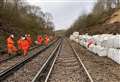 Continued rail disruption caused by landslip