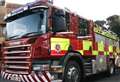 Fire engines rushed to the scene of three sheds alight this afternoon.