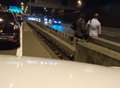 Video: Pair dodge death to run across M25