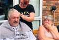Grandparents shave heads for charity after cancer battle
