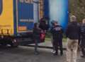 VIDEO: Suspected migrants seen jumping off lorry