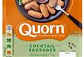 Quorn cocktail sausages spiked with real chicken nugget 