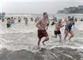 Record sum raised at charity New Year's Day dip at Broadstairs.