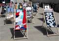 Youngsters' decorated deckchairs artwork