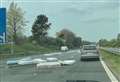 Footage of moment M20 blocked by mattresses