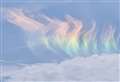 Stunning ‘rainbow clouds’ caught on camera