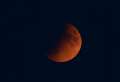 Red moon seen over Kent