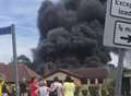 VIDEO: Huge fire at bungalow