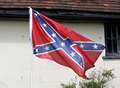Anger at confederate flag flown in village