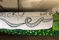 Underpass mural defaced by vandals 