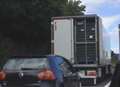 Suspected migrants found in the back of a lorry on motorway