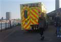 Girl collapses on seafront
