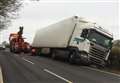 Lorry driver says he was 'forced off road'