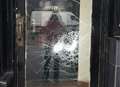 Vandal smashes restaurant windows