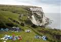 Iconic cliffs left covered in litter