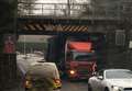 Train delays as lorry hits bridge