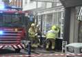Fire at fish and chip shop