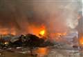 Devastating tyre recycling plant fire in pictures