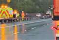 Barrier smash prompts motorway delays