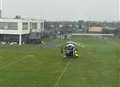 Air ambulance lands in school field
