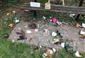 Church memorial garden 'desecrated' by vandals
