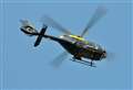 Police helicopter spotted over homes
