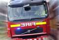 Fire service tackles rubbish fire