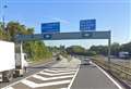 Lane closed on motorway after crash