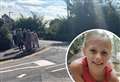 Mourners line streets for young girl's funeral
