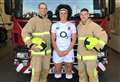 England rugby player promotes fire safety checks