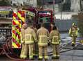 Shed fire in Gillingham