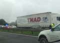 Tailbacks clear after lorry crash