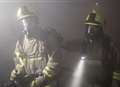Fire crews tackle stables blaze