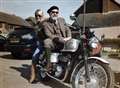 Vic Reeves joins fellow dapperly dressed bikers in charity ride