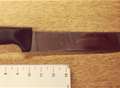 Police seize five-inch blade