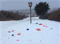 Yobs spoil beauty spot after snow