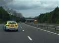 Motorway reopens after car fire