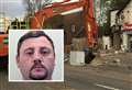 Digger thief smashed shop in ATM raid then rammed police