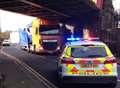 Road reopens after lorry hits bridge