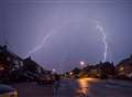 Family flee home as lightning starts fire in storm chaos