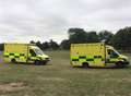 Man in life threatening condition after cardiac arrest in park