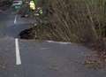 Road collapse leads to closure