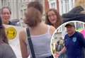 Video shows anti-vaxxers berating passers-by for wearing masks 