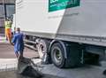 Stuck lorry causes gridlock